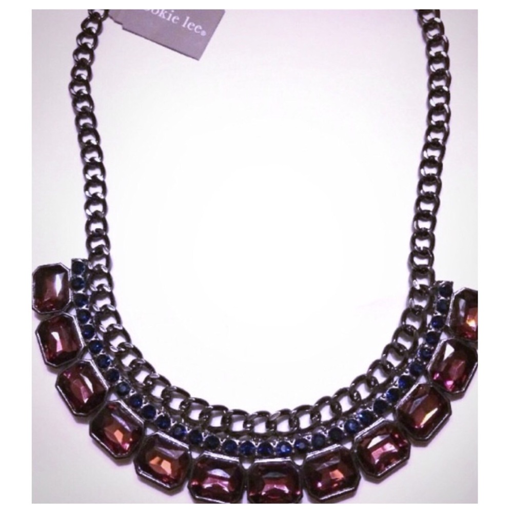 Cookie Lee Metal link statement necklace NWT